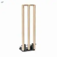 Wooden Stump Metal Base