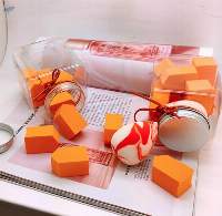 10/pcs Orange Blush Foundation Makeup Sponges