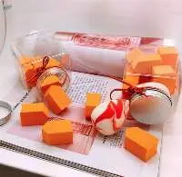 10/pcs Orange Blush Foundation Makeup Sponges