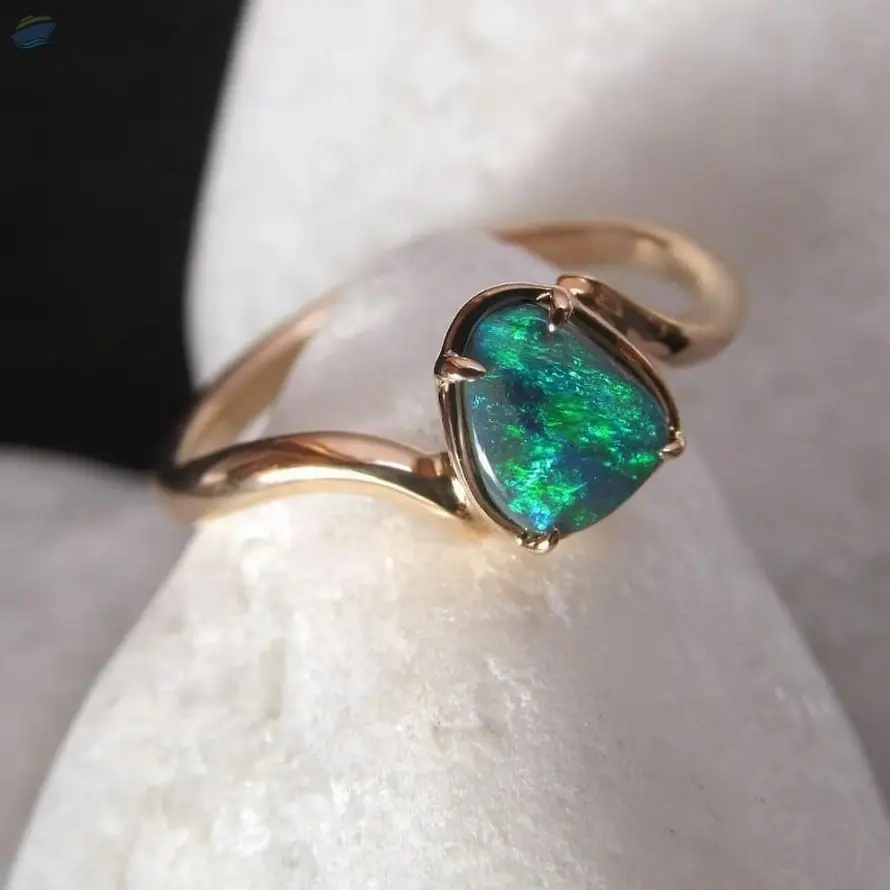 Opal Silver Ring