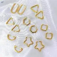 Brass Gold plated earrings