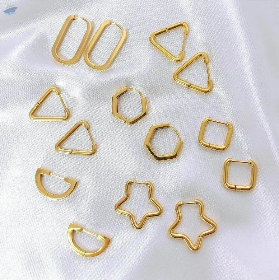 Brass Gold plated earrings