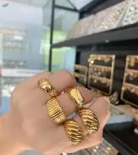 Gold plated rings