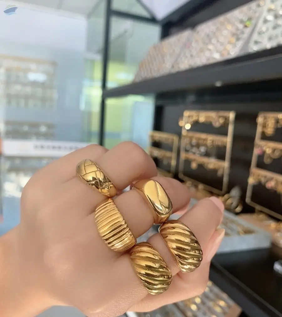 Gold plated rings