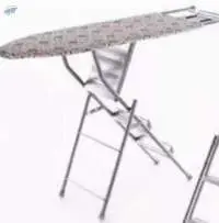 Folding Mesh Ironing Board With 3 Steps Ladder