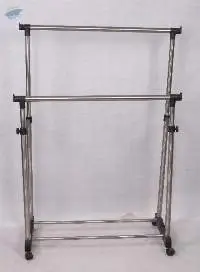 Double Pole Clothes Drying Rack