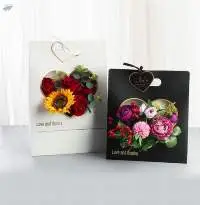 Flower Bag With Window In Heart Style