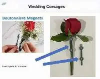 Boutonniere Magnets ( Wedding Corsage)