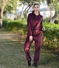 W2 Wine Women Tracksuit Hood And Zipper