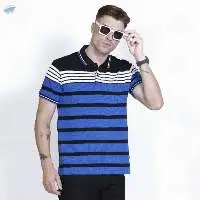 Blue Stripped Polo T-shirt