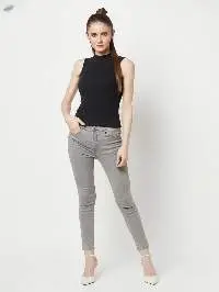 Sleveless Black Rib Top