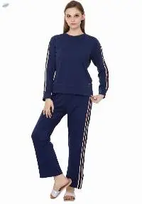 Navy Blue Everyday Nightwear With Pocket