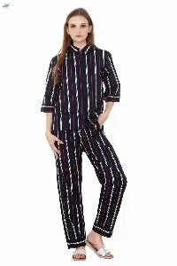Red Striped Premium Quality Cotton Lounge