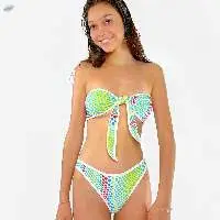 Chlo Aqua Polka Bikini Set