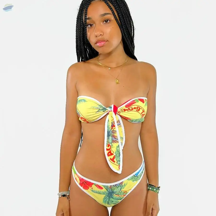 Chlo Tropi Yellow Bikini Set