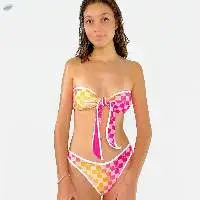 Chlo Rose Checks Bikini Set