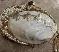 Pearl Sea Shell Clutch