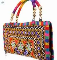 Handbag, Hand Held Bag, Clutch, Embroidery Handb