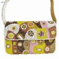 Beaded Shoulder Bag/ Beaded Clutch