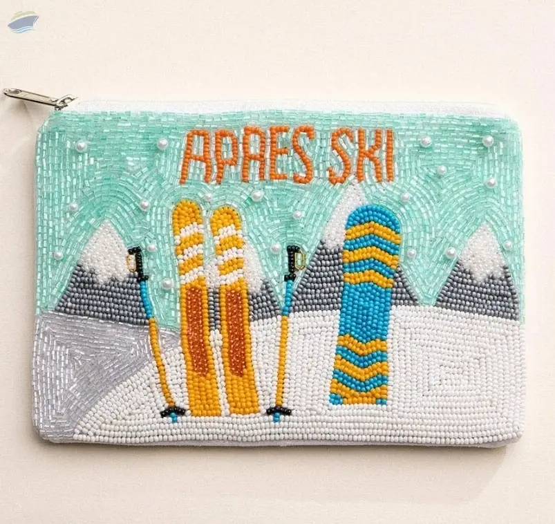 Beaded Mini Pouch Bag