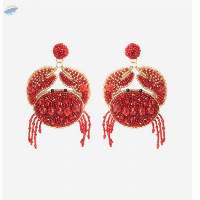 Crab Beaded Earrings
