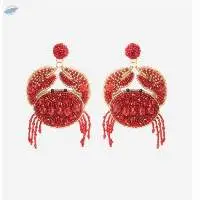 Crab Beaded Earrings