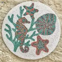 Beaded placement ,table runner