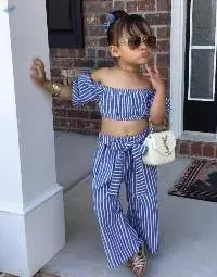 Toddler Baby Girls Kids Strap Print Dresses