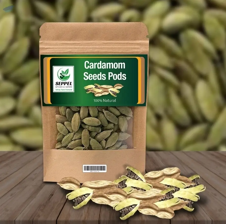 Ceylon Natural & Pure Cardamom Seeds Pods