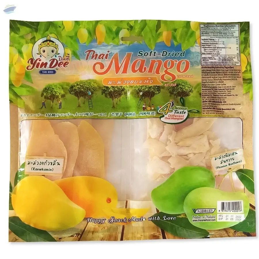 Soft Dried Thai Mango Bag 240g (Yin Dee Brand)