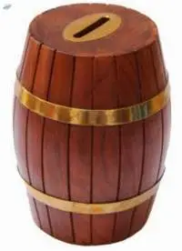 Barrel Coin Bank