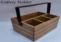 Mango Cutlery Holder Iron Handle
