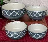 Bowl Set (Grey Moraccan)