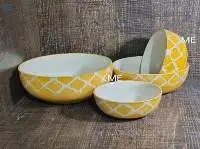 Bowl Set (Yellow Moraccan)