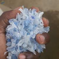 Blue and Clear Pet Flakes