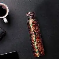 Copper Designer Water Bottle