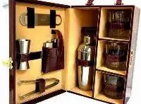 Portable Travel Bar Set With 3 Glasses