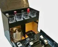 Portable Travel Bar Set With 3 Glasses