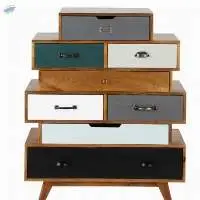 Wooden Zikzak Cabinet 8 Dr