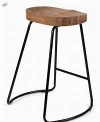 Wooden & Iron Bar Stool