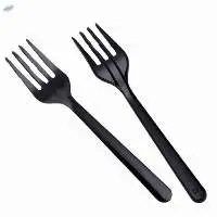 Disposable Black Fork