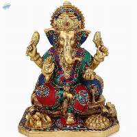 Brass Ganesha Statue For Home and mandir