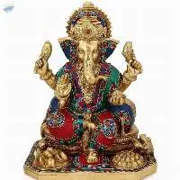 Brass Ganesha Statue For Home and mandir