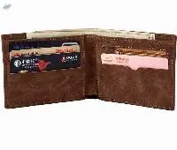 Genuine Leather Wallets for Men (Brown)
