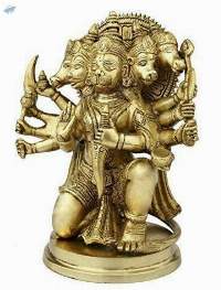 Five 5 Faced Hanuman ji Idol