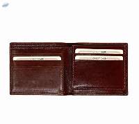 Genuine Leather Wallets for Men (Dark Brown)