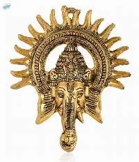 Lord Ganesha Metal Hand Craved for Home