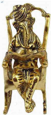 3D Moving Lord Ganeshji Sitting on A Chair