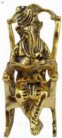 3D Moving Lord Ganeshji Sitting on A Chair