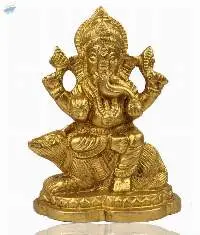 Lord Ganesha ji with Mushak Statue Idol